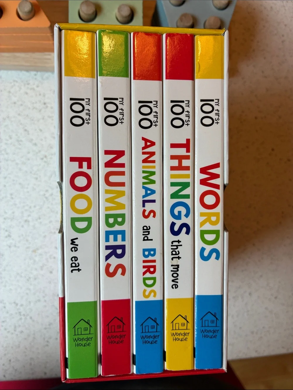 Wooden shape sorting & book bundle